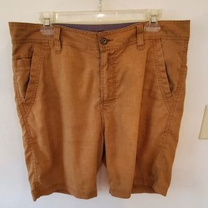 prAna Furrow Hemp Blend Shorts Men's 34WX8L